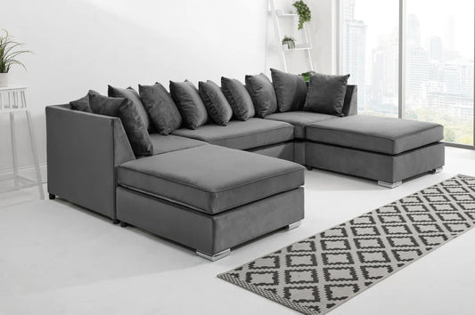 U-Shape Scatterback Sofa